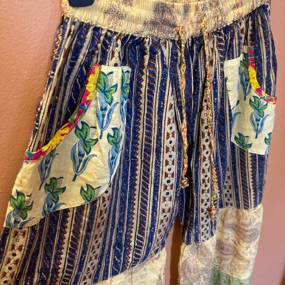 Bell Bottom Patchwork Pants NWOT - Picture 6 of 6